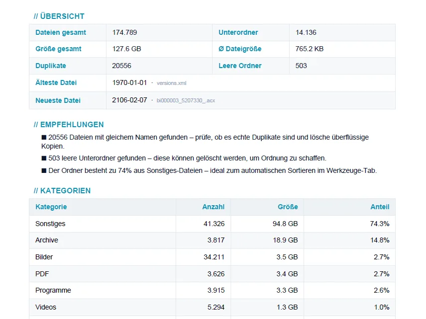 CNYT File Analyzer – PDF-Export